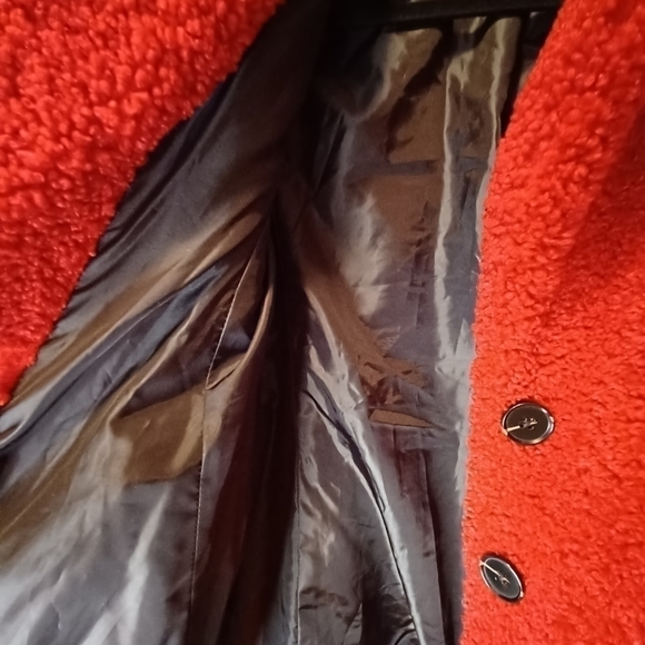LIZ Claibourne Outerwear Fuzzy Button up Teddy Jacket - Picture 6 of 12